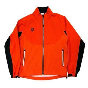 Footjoy Dryjoys Jacket Mens Large Tour LTS Golf Full Zip Softshell Orange